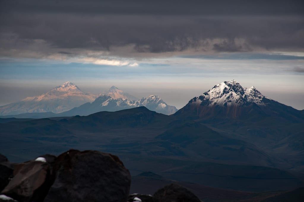 Andean landscape at first light